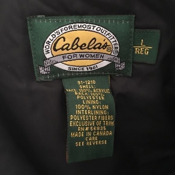 Cabela’s Christmas Reindeer Coat Jacket Size L - Picture 4 of 4